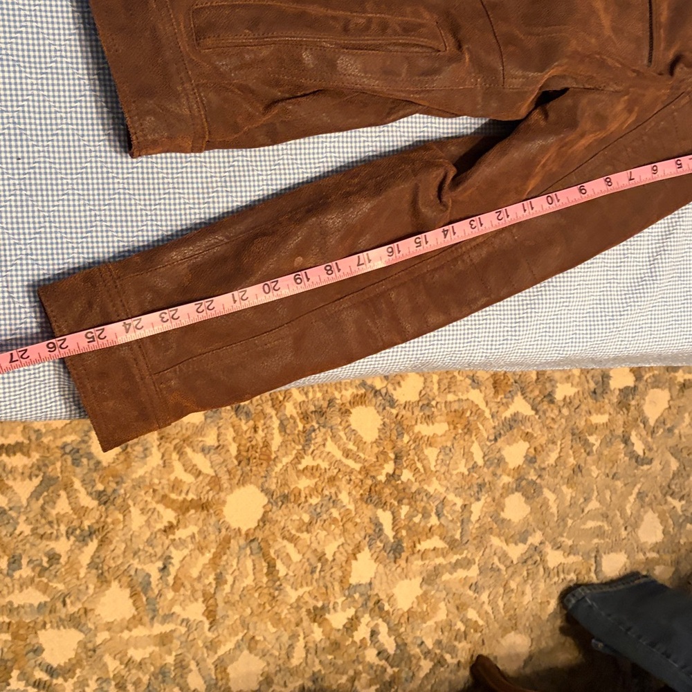 Johnston & Murphy Dark Brown Leather Coat - Picture 11 of 14